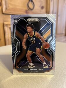 Elijah Hughes Prizm 2020 No. 271 Rookie Card Utah Jazz