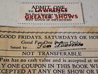 3 Lot Vintage Circus Carnival Sideshows Sam Lawrence Greater Shows Tickets Cover