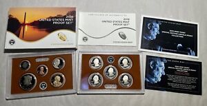 2019-S United States Mint Proof Set 10 Coins COA & Box, No W Cent