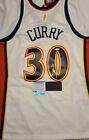 Stephen Curry Signed M&N Warriors Nike Throwback Autographed White Jersey