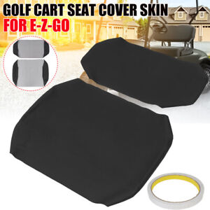 Golf Cart Black Bench Seat Cover Leather For EZGO TXT 1994-2022 Front Golf Cart