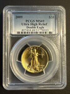 2009 US Gold $20 Ultra High Relief Double Eagle - PCGS MS69