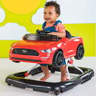 4-in-1 Adjustable Baby Walker with Removable Steering Wheel, Ford Mustang