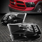 FOR 09-18 RAM 1500 2500 3500 BLACK HOUSING CLEAR CORNER HEADLIGHT HEAD LAMPS (For: More than one vehicle)