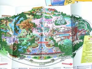 Vtg 1990's Walt Disney DISNEYLAND Park Souvenir MAP 1997 MAPS Brochures #C EPCOT