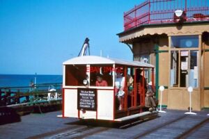 PHOTO  1961 THE QUEENS PIER TRAM RAMSEY IN 1961 THE ADULT SINGLE FARE WAS ONLY 2