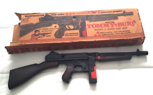 vintage Mattel Tommy-Burst  mattel-o-matic rapid fire Cap Gun Toy with box