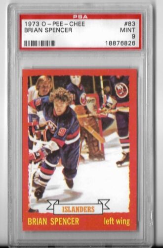 New Listing1973-74 OPC O-Pee-Chee #83 BRIAN SPENCER, PSA 9 MINT!