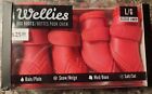 Dog Boots Wellies rain/snow/mud Paw Protection Red 2XL & L Brand new in box