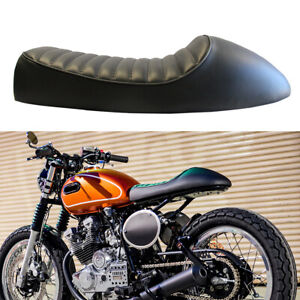 Motorcycle Cafe Racer Seat Hump Saddle Black For Yamaha XS400 XS650 XS1100 XS850