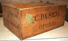 Vintage Douro Valley Five Crown Wine Wooden Crate from Portugal