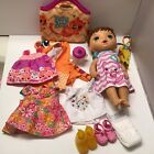 Baby Alive Doll 2015 Mattel Lot Clothes Sippy Cup Shoes Bag Diaper Accessory Lot