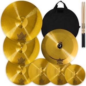 Cymbal Pack, Cymbal Set for Drums, Drum Set Symbols, Drum Kit Cymbals Gold