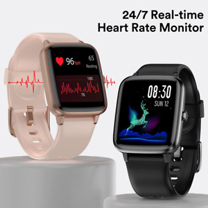 Smart Watch For Women Men Pedometer Heart Rate Fitness Tracker for iOS Android