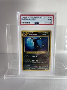 2000 Pokemon Japanese Neo 2 #197 UMBREON Holo PSA 9 MINT Discovery