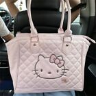 Hello Kitty Embroided Tote Bag Y2k Cute PU Leather Women's Large Capacity Bag