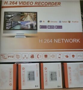H.264 Digital Video Recorder Security Surveillance System Open Box Has 4 Cameras