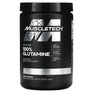 2 X Muscletech, Essential Series, Platinum 100% Glutamine, Unflavored, 5 g, 10.5