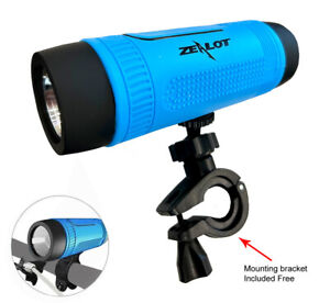 Zealot Bluetooth Speaker Waterproof-IPX6, Flashlight, FREE Bicycle Mount-Bracket