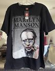 MARILYN MANSON Black Rock Rap Tee T-Shirt Size: Large Rock Yeah ￼Brand VTG