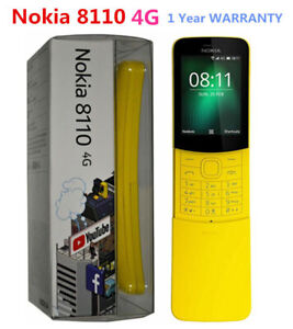 Nokia 8110 4G (2018)TA-1059 Unlocked 4GB +512MB Dual Sim Slider phone New Sealed