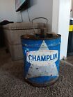 Vintage - Champlin Gas Motor Oil Enid, Oklahoma 5 Five Gallon Can - Man Cave!