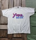Vintage 1990s Y102 Rock Hits Radio Station T-shirt Grey XL Made In USA
