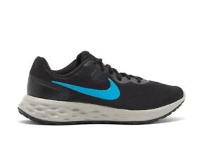 Mens Nike Revolution 6 Next Nature Road Running Shoes Black / Laser Blue 10 NIB