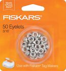 Fiskars Tag Maker Eyelets, Silver, 3/16 Inch, 50 Eyelets