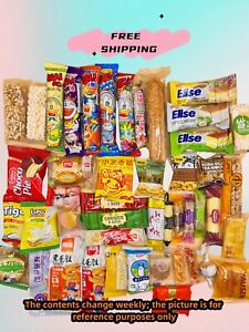 60 Pcs Mix Variety Asian Snack Box Japanese Korean Thailand Taiwan