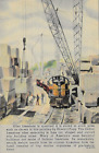 Monon Railroad / Indiana Limestone Quarry / Linen Advertising Postcard / Railway
