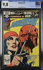 Daredevil 179 CGC Graded 9.8 NM/MT Elektra Marvel Comics 1982