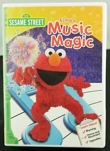 Sesame Street Elmo's Music Magic DVD Rhyming Dance Movement Opposites FREE SHIP