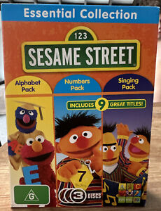 Sesame Street Collection DVD Alphabet, Singing & Numbers Pack | FREE POSTAGE