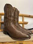 Tecovas Jackson Men's 12.5D Brown Leather Western Cowboy Boots Square Toe 1016