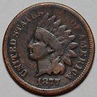 1877 Indian Head Cent - KEY Date 1c Penny Coin - L45