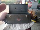 Vintage Sears Craftsman 6500 Metal Tool Box Chest 18” Grey Tray Toolbox Grey