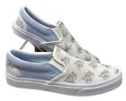 VANS Classic Slip On Suede Sneakers White Blue Men Size Shoes Skate VN0A33TB43E