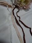 lot=fine antique lace pink, white and braid 5m.90 in total