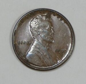 1927-S Lincoln/Wheat Ears reverse Cent ALMOST UNCIRCULATED 1c