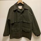 FILSON Double MACKINAW CRUISER Jacket Olive Wool Size 42 Used From Japan