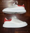 Size 11- Alexander McQueen Oversized Sneaker White Lust Red
