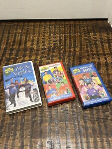 Lot of 3 The Wiggles: Yule Be Wiggling (VHS, 2002) The Wiggles Wiggle Time, PLUS