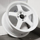 15x7 White Wheels Vors LT05 4x100 40 (Set of 4)  73.1