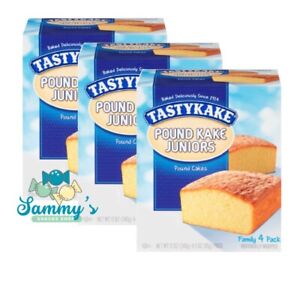 Tastykake Seasonal Pound Kake Juniors 3 Boxes