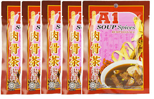 FIVE Packets A1 Bak Kut Teh Soup Spices 35g x 5