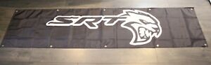 Dodge SRT Hellcat Banner Flag Big 2x8 feet Speed Shop Mechanic Garage Racing 97