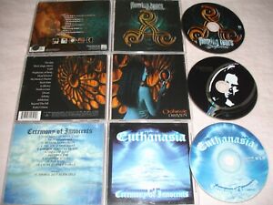 GOTHIC METAL - Lot of 6 CDs - Flowing Tears, Euthanasia, Orphanage, Poisonblack