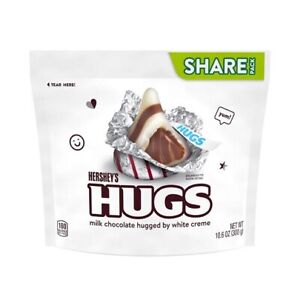 Hershey's Kisses Hugs Milk Chocolate White Creme Swirl Candy