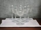 Antique Hand Blown Glass Sherry Port English Hand Etched Floral 6 Piece Set